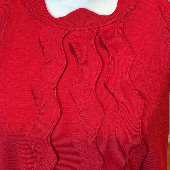 LAST WEEK‼️ NWT Red Sleeveless Knitted Ted Baker Dress - Picture 3 of 10
